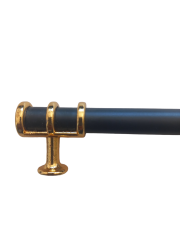 Siyah Gold Yüzüklü Aliminyum Dolap Kulp 16 cm