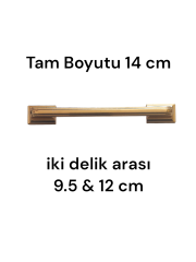 Gold Dolap Kulpu 9.6 & 12,8 cm  iki Olcuye Uygun
