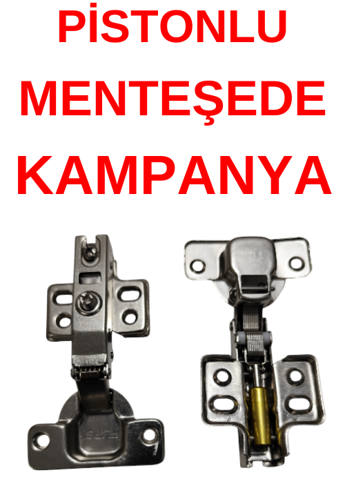 Koli 200 Adet İthal FLİPSİ MARKA Gazlı Frenli Pistonlu Düz Dolap Kapak Menteşesi