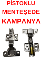 Koli 200 Adet İthal FLİPSİ MARKA Gazlı Frenli Pistonlu Düz Dolap Kapak Menteşesi