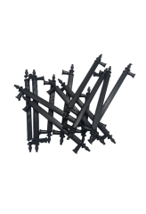 Polavit Çekmece Mutfak Dolap Kapak Kulpu Siyah Sert Plastik Kulp