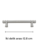 1 Adet 12.8 cm Beyaz  Yüzüklü Kaliteli  Plastik Kulp