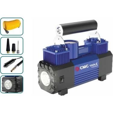 CMC Oto-arac Hava Kompresörü Çift Piston Çakmak Girişli 150psi