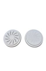 Ayarlı Ayarlanabilir Doğalgaz Cam Menfezi Ø18 cm Beyaz | Havalandırma Menfezi