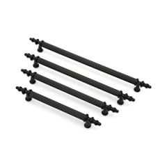 Siyah Sivri Plastik Çekmece ve Dolap Kapak Kulpu | Dayanıklı ve Şık Tasarım