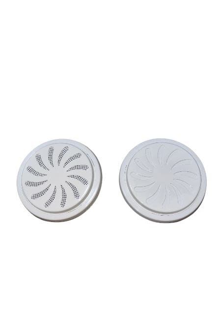 1 Adet Ayarlı Doğalgaz Cam Menfezi 18 cm – Ayarlanabilir Beyaz Menfez