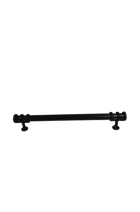 160 mm Siyah Siyah Yüzüklü Metal Kulp | Şık ve Dayanıklı Dolap & Çekmece Kulpu