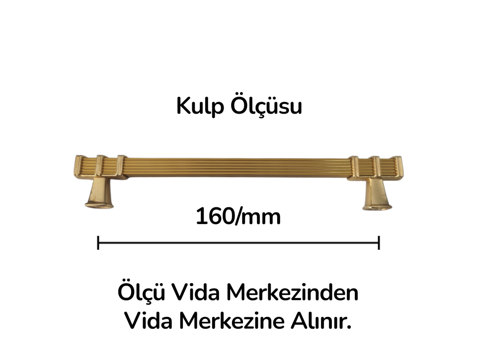 160 mm Gold Yüzüklü Kare Kulp | Şık, Dayanıklı ve Uygun Fiyatlı