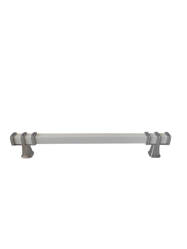 160 mm Beyaz Krom Yüzüklü Kare Kulp | Şık, Dayanıklı ve Uygun Fiyatlı