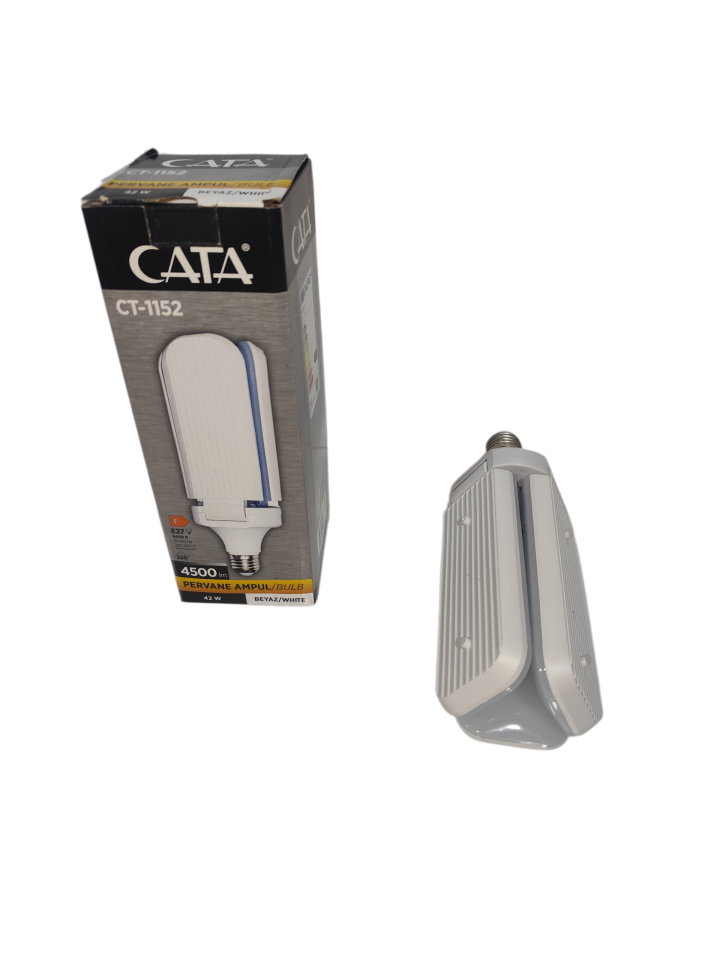 CATA CT-1152 LED Pervane Ampul 3 Kanatlı E27 42W | Güçlü Aydınlatma