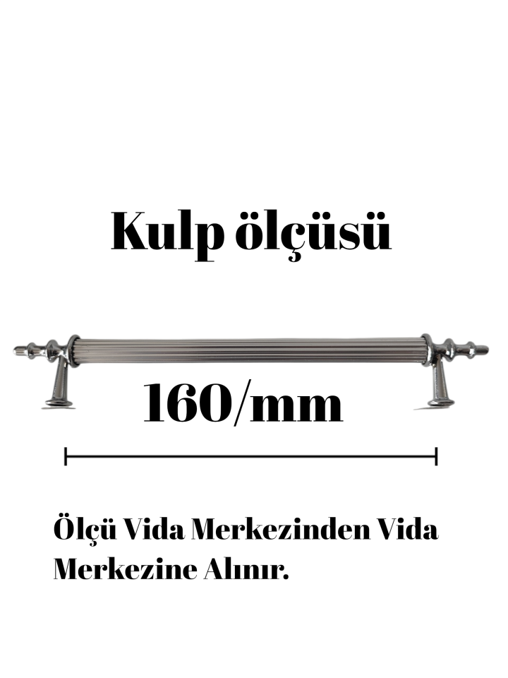 160 mm Sivri Krom Uclu Mobilya Kulpu – Mutfak Dolabı, Çekmece ve Gardırop  Dolap Kulpu