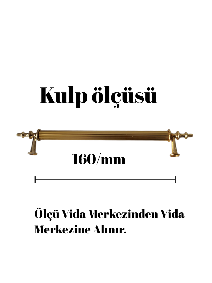160 mm Sivri Gold Gold Uçlu Mobilya Kulpu – Mutfak, Çekmece, Gardırop Dolap Kulpu