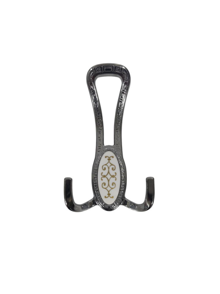 Portmanto Krom İkili Mobilya Vestiyer Askısı – Elbise, Mont ve Çanta Askılığı