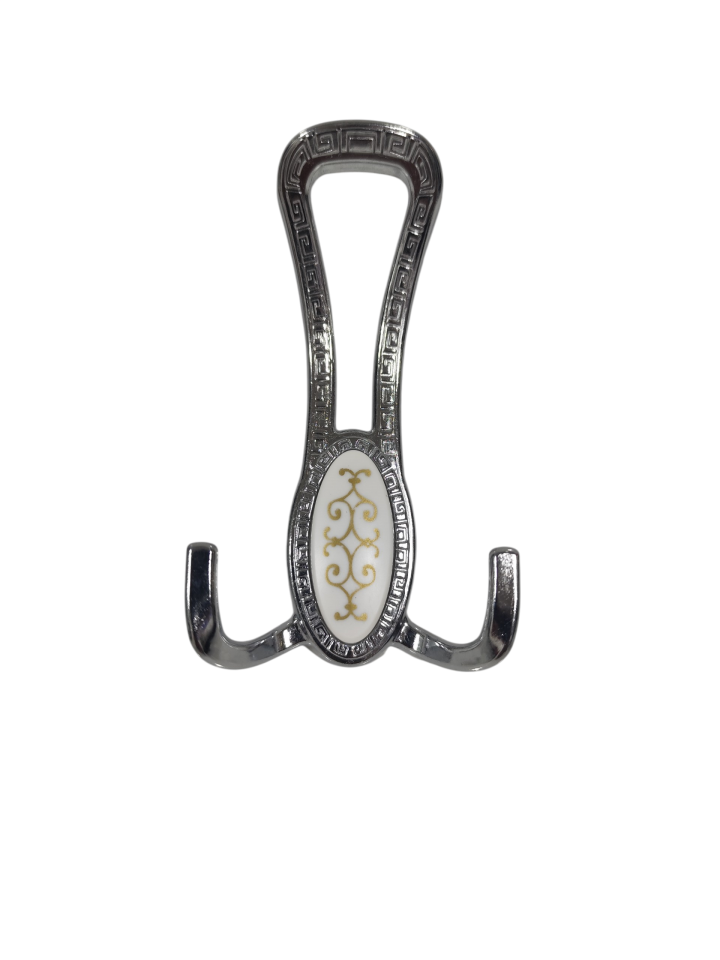 Portmanto Krom İkili Mobilya Vestiyer Askısı – Elbise, Mont ve Çanta Askılığı