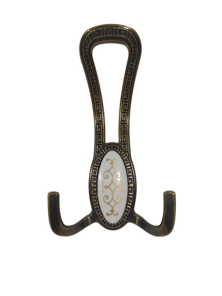 Portmanto Antika Rengi İkili Mobilya Vestiyer Askısı – Elbise, Mont ve Çanta Askılığı