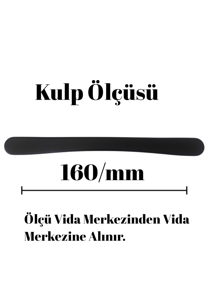 160 mm Side Siyah Mobilya Kulpu | Şık, Dayanıklı ve Uygun Fiyatlı