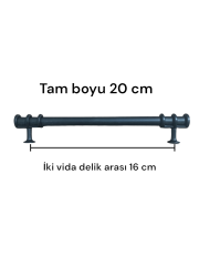 16 cm Siyah Yüzüklü Kulp Modelleri