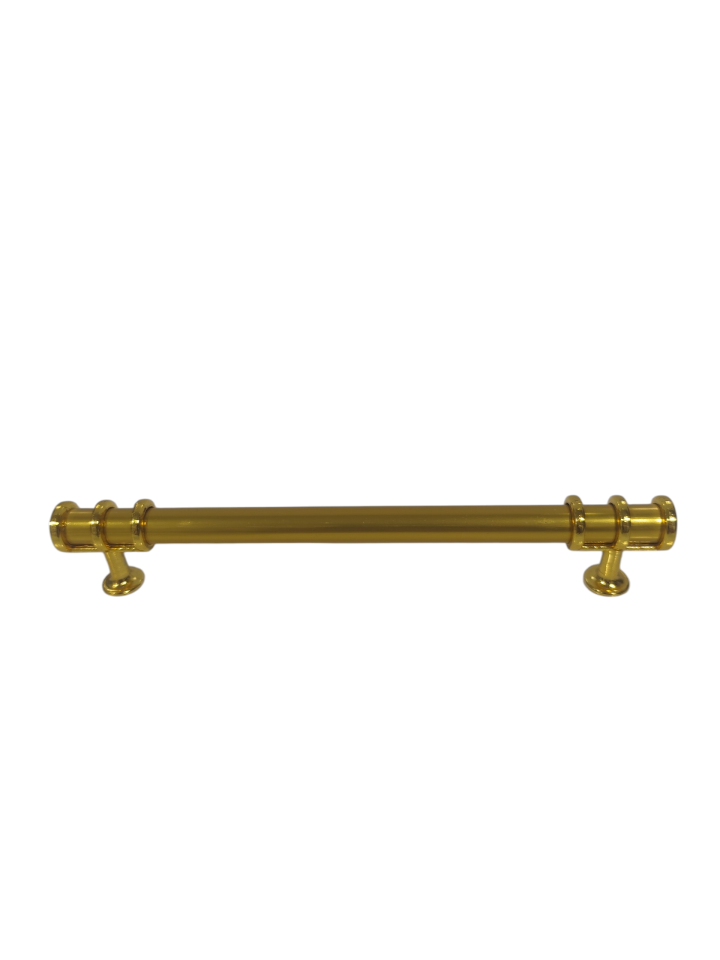 160 mm Gold Gold Yüzüklü Mobilya Kulpu – Şık, Dayanıklı ve Modern Dolap Kulpu