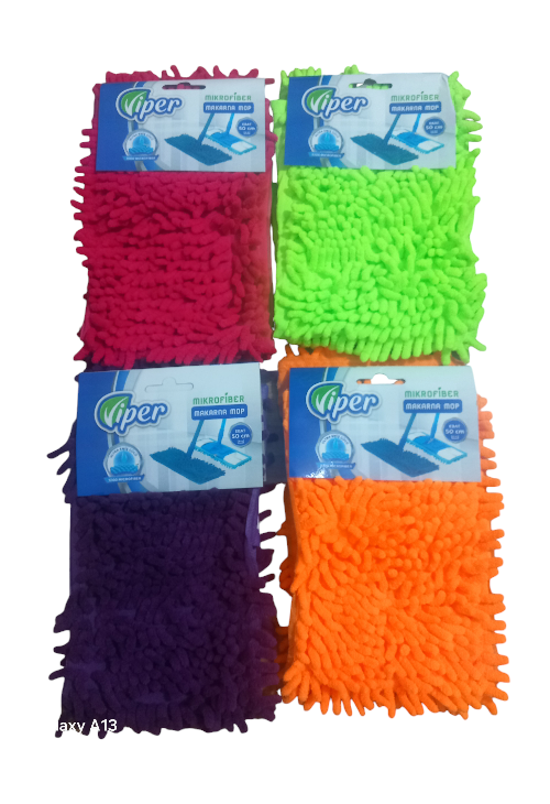 Mikrofiber Makarna Mop 50 cm Profesyonel Temizlik Bezi 1 Adet