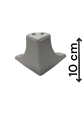 Mobilya Kanepe Sehpa  Koltuk Ayağı Baza Ayağı Dolap Ayağı 10 cm Gri Ayaklar