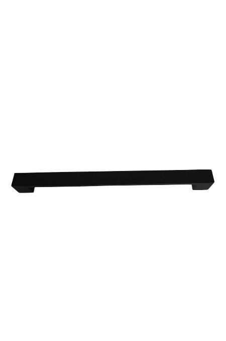 Siyah Mat Metal Narin Kulp 224 mm | Modern Dolap ve Çekmece Kulpu