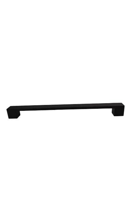 Siyah Mat Metal Narin Kulp 224 mm | Modern Dolap ve Çekmece Kulpu