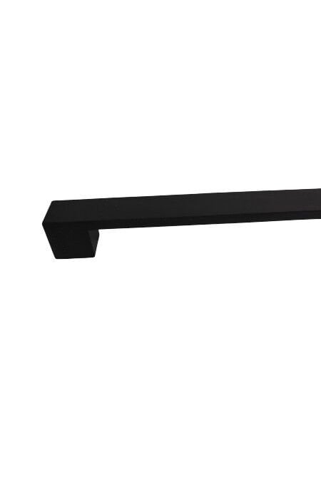 Siyah Mat Metal Narin Kulp 224 mm | Modern Dolap ve Çekmece Kulpu