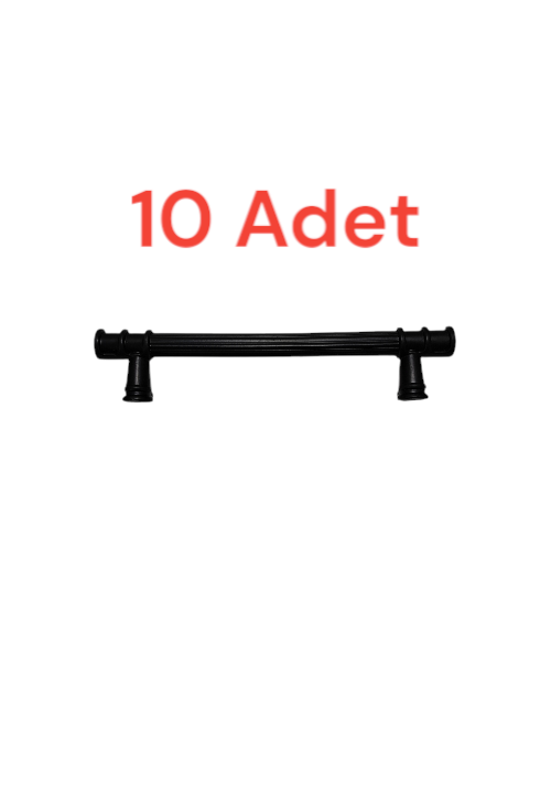 12.8 cm Siyah Yüzüklü Kaliteli  Plastik Kulp