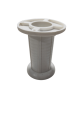 10 - 15 cm Ayarlanabilir Kaliteli Yivli Süt Beyazı  Jumbo Dolab Ayak